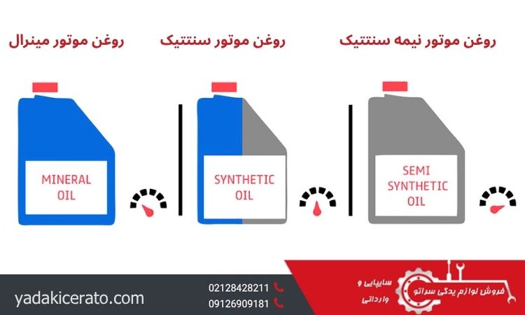 انواع روغن موتور خودرو