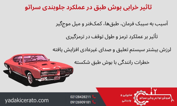 تاثیر خرابی بوش طبق در عملکرد جلوبندی سراتو